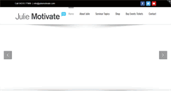 Desktop Screenshot of juliemotivate.com